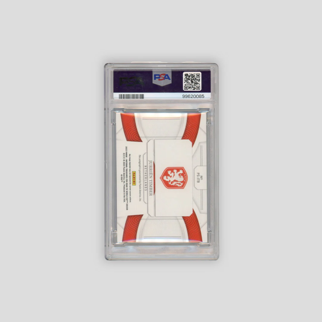 2022 National Treasures Jurrien Timber RC /10 Gold Peerless Auto  #JTB (PSA 10) - Image 2