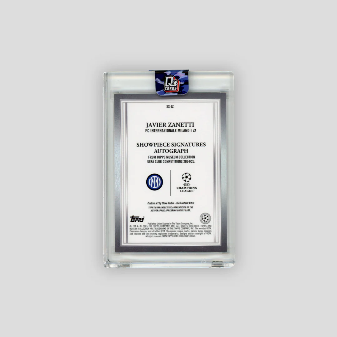 2024-25 Topps Museum Collection Javier Zanetti Showpiece Signatures /25 #SS-JZ - Image 2