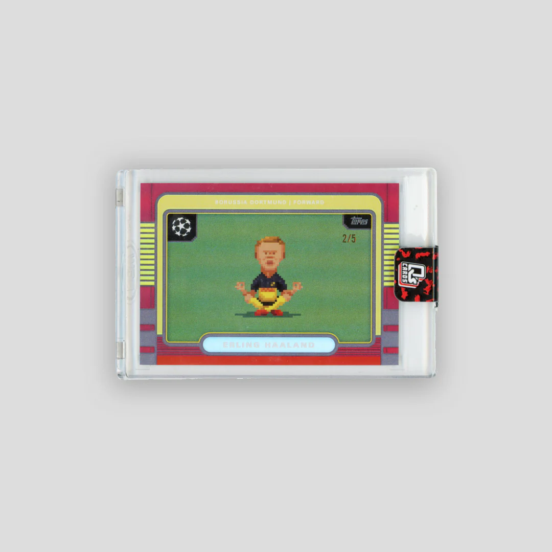 2025-26 Topps 8-Bit Erling Haaland Red Rainbow Fractor /5 #8B-6