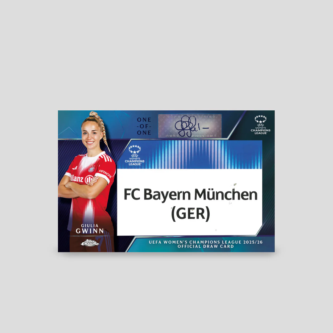 2025-26 Topps Chrome Soccer UEFA Women's Champions League Hobby Box - Image 4