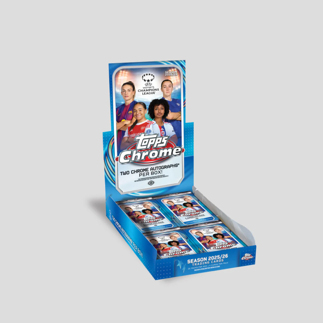 2025-26 Topps Chrome Soccer UEFA Women's Champions League Hobby Box - Image 5